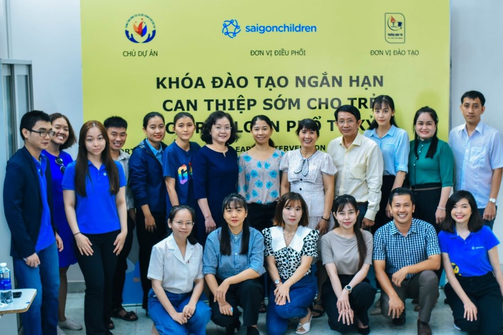 Dự án của Saigon Children’s Charity sẽ hỗ trợ nâng cao năng lực chuyên môn cho các nhân viên can thiệp sớm và hỗ trợ tổ chức vận hành các phòng can thiệp sớm miễn phí cho trẻ tự kỷ tại TP Cần Thơ. Ảnh: SCC