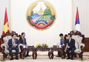 Quốc hội luôn ủng hộ và thúc đẩy hợp tác giữa hai Chính phủ Việt Nam - Lào
