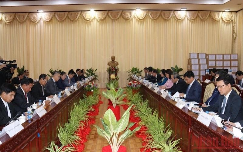 Tăng cường quan hệ đoàn kết đặc biệt, hợp tác toàn diện Việt Nam-Lào