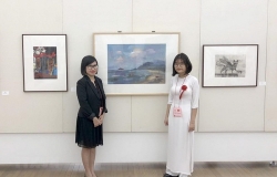 Tác phẩm của nữ sinh Việt 17 tuổi được triển lãm tại Bảo tàng Mỹ thuật Nhật Bản