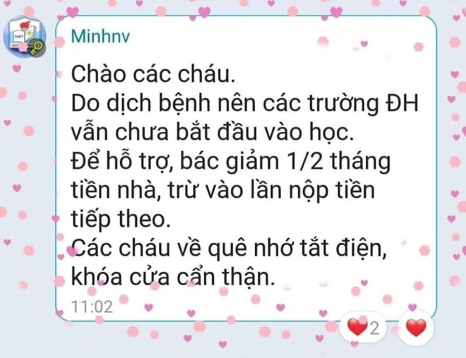 hanh dong dep mua dich chu tro bot tien thue nha nhan khach neu thieu hay lay my tom