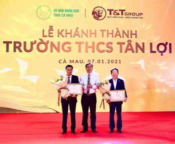 Tập đoàn T&T Group tài trợ xây dựng trường học tại tỉnh Cà Mau