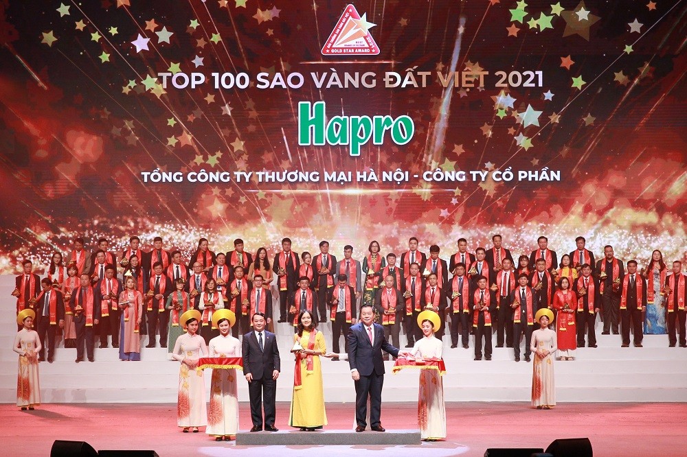 Hapro vinh dự lần thứ 8 liên tiếp đạt giải thưởng Sao Vàng Đất Việt 2021.