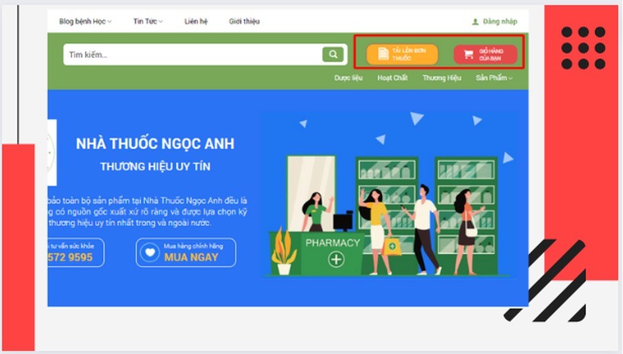 Nhà thuốc Ngọc Anh - mua thuốc online giao hàng tận nhà 24/24