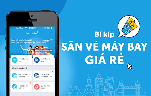 Cách săn vé máy bay Vinh - Sài Gòn cực rẻ với Traveloka