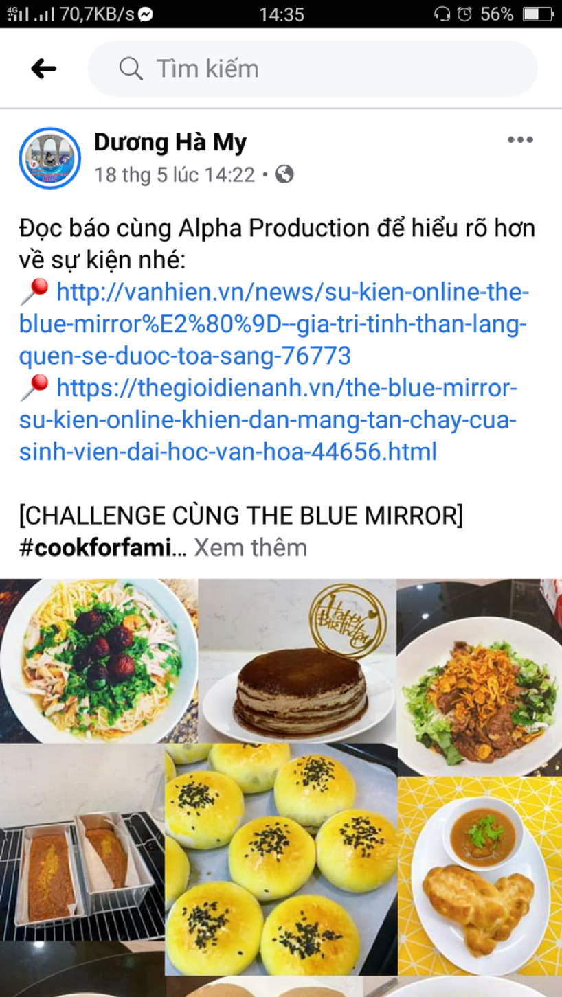 the blue mirror khep lai nhung cung bac cam xuc cua sinh vien dh van hoa