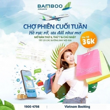 bamboo airways choi lon tung ve may bay di sai gon chi tu 36000 dong