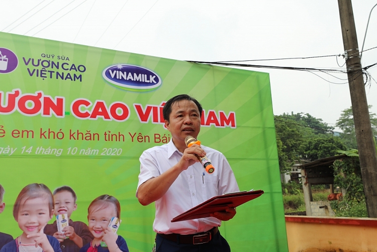 Ông Nguyễn Thanh Sơn đánh giá Quỹ sữa Vươn cao Việt Nam là một chương trình có ý nghĩa nhân văn và ý nghĩa xã hội to lớn đối với sự phát triển của trẻ em Việt Nam.