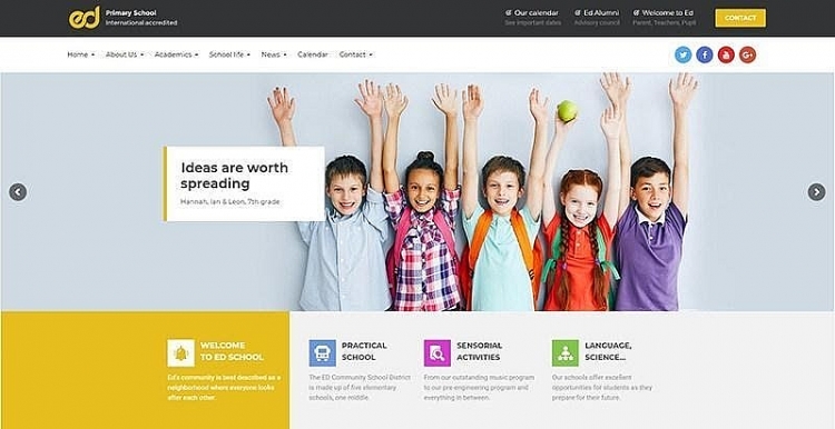 Thiết kế website trường học chuyên nghiệp, nổi bật tại Bizfly Website