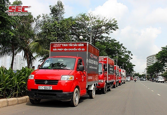 hệ thống xe tải chuyên dụng của Saigon Express