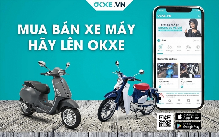 Ứng dụng mua bán xe máy trực tuyến OKXE.VN