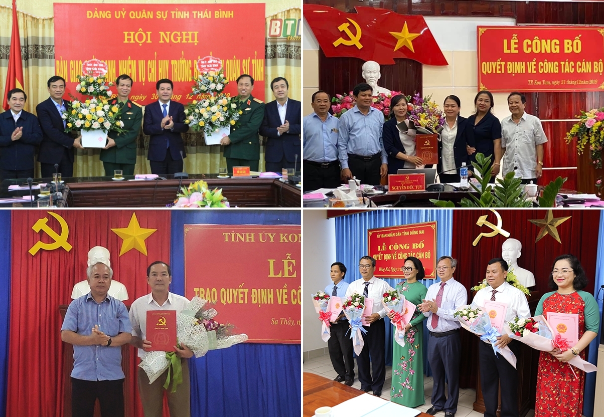 Thái Bình, Đồng Nai, Kon Tum có nhân sự, lãnh đạo mới