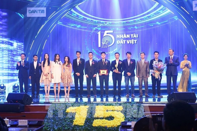 Lễ trao giải Nhân tài đất Việt 2019 (Ảnh: Minh Tuyết /TTXVN)