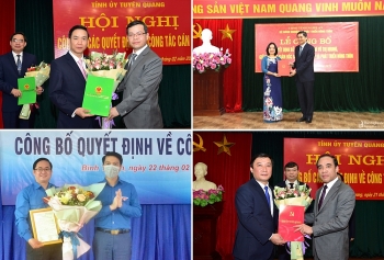 Tuyên Quang, Nghệ An, Bình Thuận bổ nhiệm lãnh đạo mới Tuyên Quang, Nghệ An, Bình Thuận bổ nhiệm lãnh đạo mới