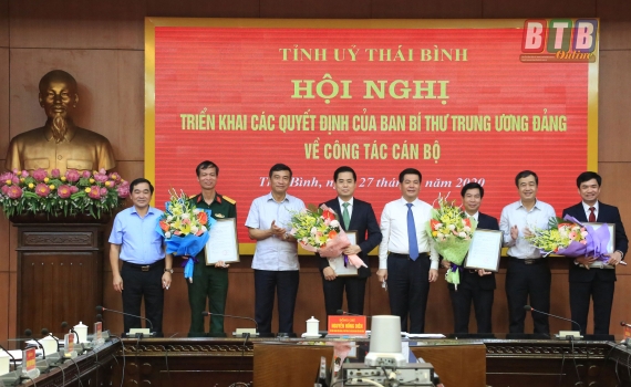thai binh nghe an bo nhiem nhan su lanh dao moi