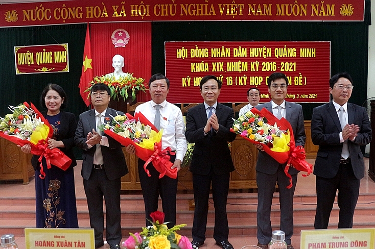 HĐND huyện Quảng Ninh (Quảng Bình) vừa kiện toàn nhân sự (Ảnh: Báo Quảng Bình)