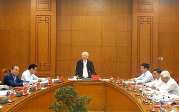 Tổng Bí thư, Chủ tịch nước Nguyễn Phú Trọng chủ trì họp Thường trực Ban Chỉ đạo T.Ư về phòng, chống tham nhũng