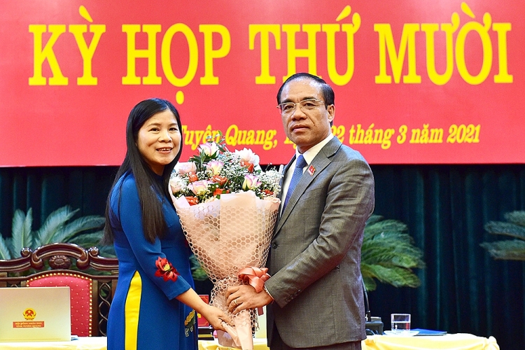 Bà Lê Thị Thanh Trà được bầu làm Phó Chủ tịch HĐND tỉnh Tuyên Quang (Ảnh: Báo Tuyên Quang)