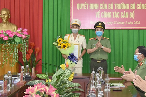 dieu dong bo nhiem pho giam doc cong an nam dinh binh thuan thanh hoa