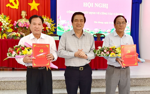 bo nhiem lanh dao moi tai long an khanh hoa kon tum