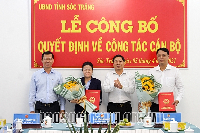 Loạt nhân sự mới được điều động, bổ nhiệm tại Nam Định, Sóc Trăng