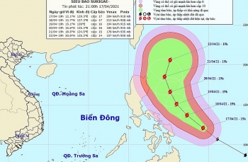 Sẵn sàng ứng phó siêu bão SURIGAE mạnh cấp 17 gần Biển Đông