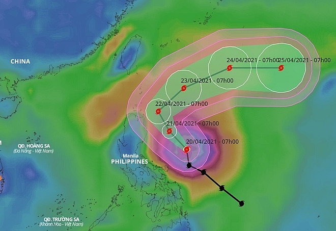 Siêu bão Surigae suy yếu nhanh, rất ít có khả năng đi vào Biển Đông