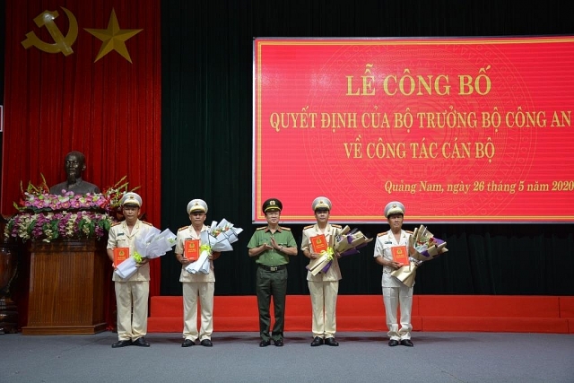 bo cong an quan uy trung uong bo nhiem nhan su lanh dao moi