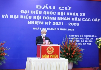 Tổng Bí thư Nguyễn Phú Trọng: 'Tôi tin rằng cuộc bầu cử lần này sẽ thành công tốt đẹp'