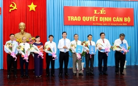 Bổ nhiệm nhân sự lãnh đạo mới tại Bạc Liêu, An Giang