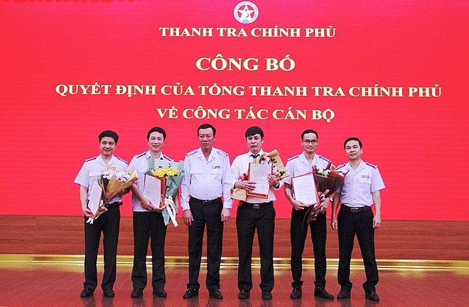 Ông Đoàn Hồng Phong - Tổng Thanh tra Chính phủ trao các quyết định bổ nhiệm (Ảnh: TTCP)