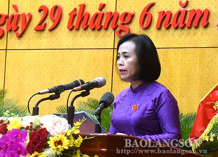 Bà Đoàn Thị Hậu trúng cử Chủ tịch HĐND tỉnh Lạng Sơn