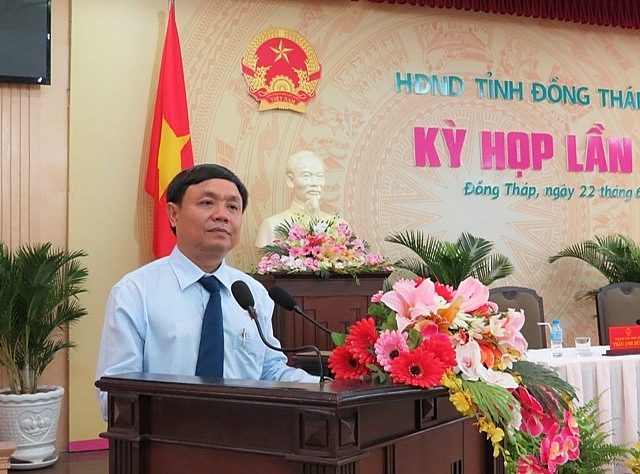 Ông Phan Văn Thắng tái đắc cử Chủ tịch HĐND tỉnh Đồng Tháp (Ảnh: Báo Đồng Tháp)