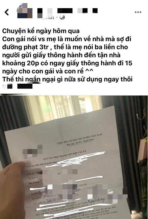 Phạt 7,5 triệu đồng với giám đốc ký khống giấy thông hành cho con gái