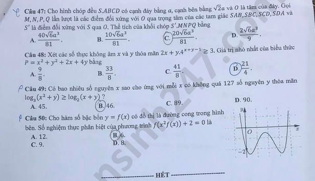 1122 de thi tot nghiep thpt mon toan 2020 ma 105 5 result