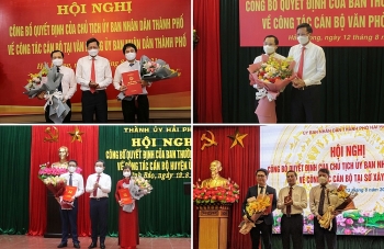 Hải Phòng và Khánh Hòa bổ nhiệm hàng loạt nhân sự lãnh đạo mới