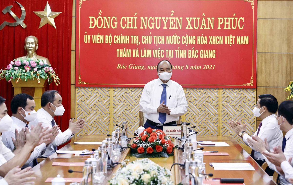 Chủ tịch nước tặng Huân chương cho tỉnh Bắc Giang vì thành tích chống dịch