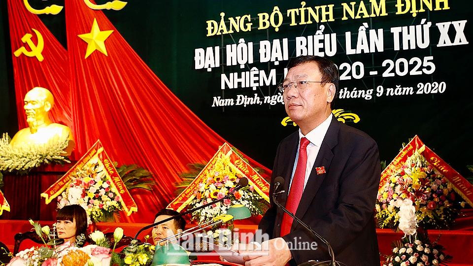 Nam Định bầu ông Đoàn Hồng Phong tiếp tục giữ chức Bí thư Tỉnh ủy