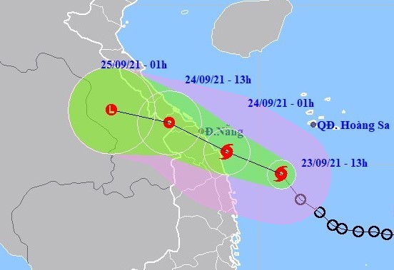 Bão số 6 mạnh cấp 8 dự báo đổ bộ vào Thừa Thiên Huế - Quảng Ngãi