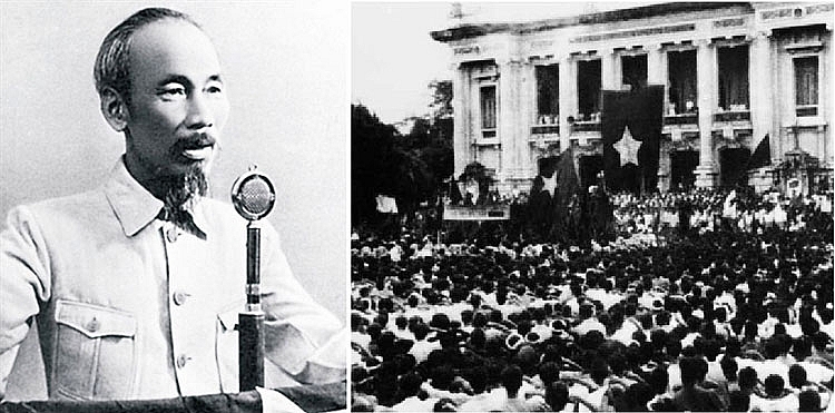 Bác Hồ đọc Tuyên ngôn Độc lập tại Quảng trường Ba Đình ngày 2/9/1945