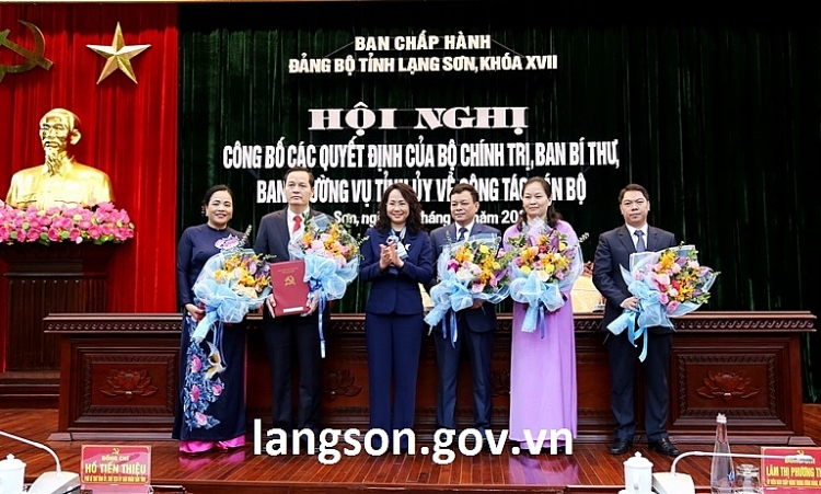 Bổ nhiệm lãnh đạo mới Lạng Sơn, Thanh Hóa, Bến Tre