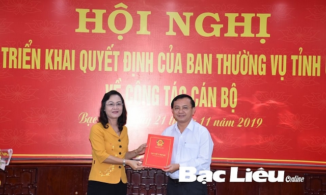 bac lieu thai binh ha nam co nhan su lanh dao moi