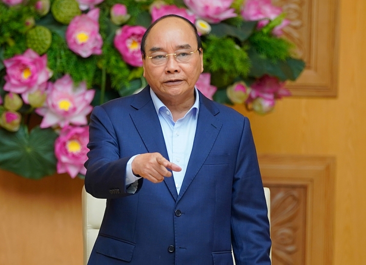 Thủ tướng Nguyễn Xuân Phúc nêu rõ, khát vọng phát triển đất nước là yêu cầu rất quan trọng đối với cán bộ ngoại giao (Ảnh: VGP/Quang Hiếu)