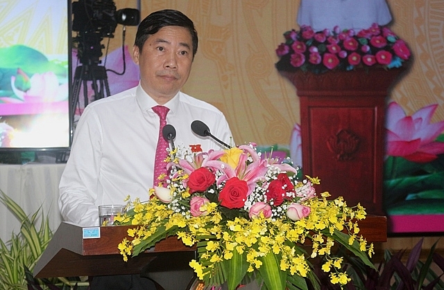 Ông Phạm Thiện Nghĩa được bầu làm Chủ tịch UBND tỉnh Đồng Tháp (Ảnh: Báo Đồng Tháp)