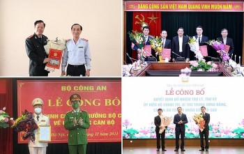 Ban Nội chính Trung ương, TAND tối cao, Bộ Công an, Thanh tra Chính phủ bổ nhiệm nhân sự mới