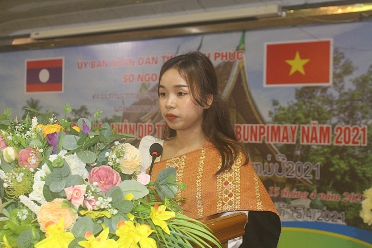 Ra mắt Ban liên lạc lưu học sinh Lào tại Vĩnh Phúc nhân dịp Tết cổ truyền Bunpimay
