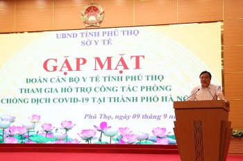 Tỉnh Phú Thọ cử 500 cán bộ y tế hỗ trợ Hà Nội phòng, chống dịch COVID-19