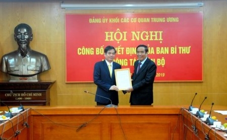 ban bi thu chi dinh pho bi thu dang uy khoi co quan trung uong