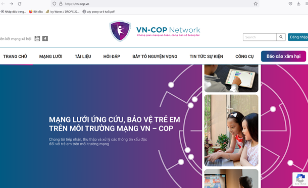 Ra mắt website tiếp nhận các báo cáo xâm hại trẻ em trên mạng