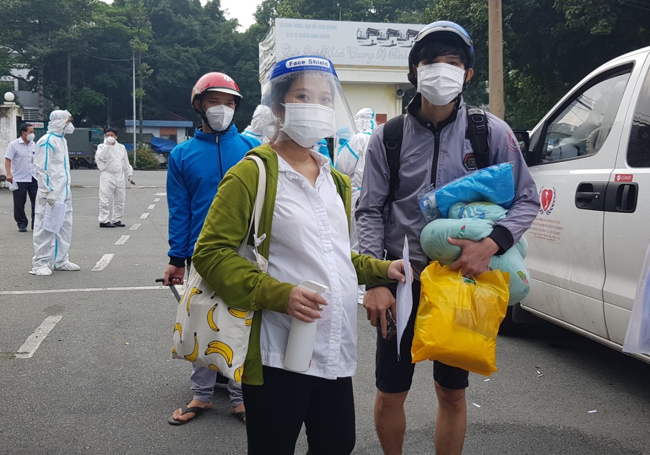 An Giang đón hơn 200 công dân từ TP Hồ Chí Minh và các tỉnh về quê hương